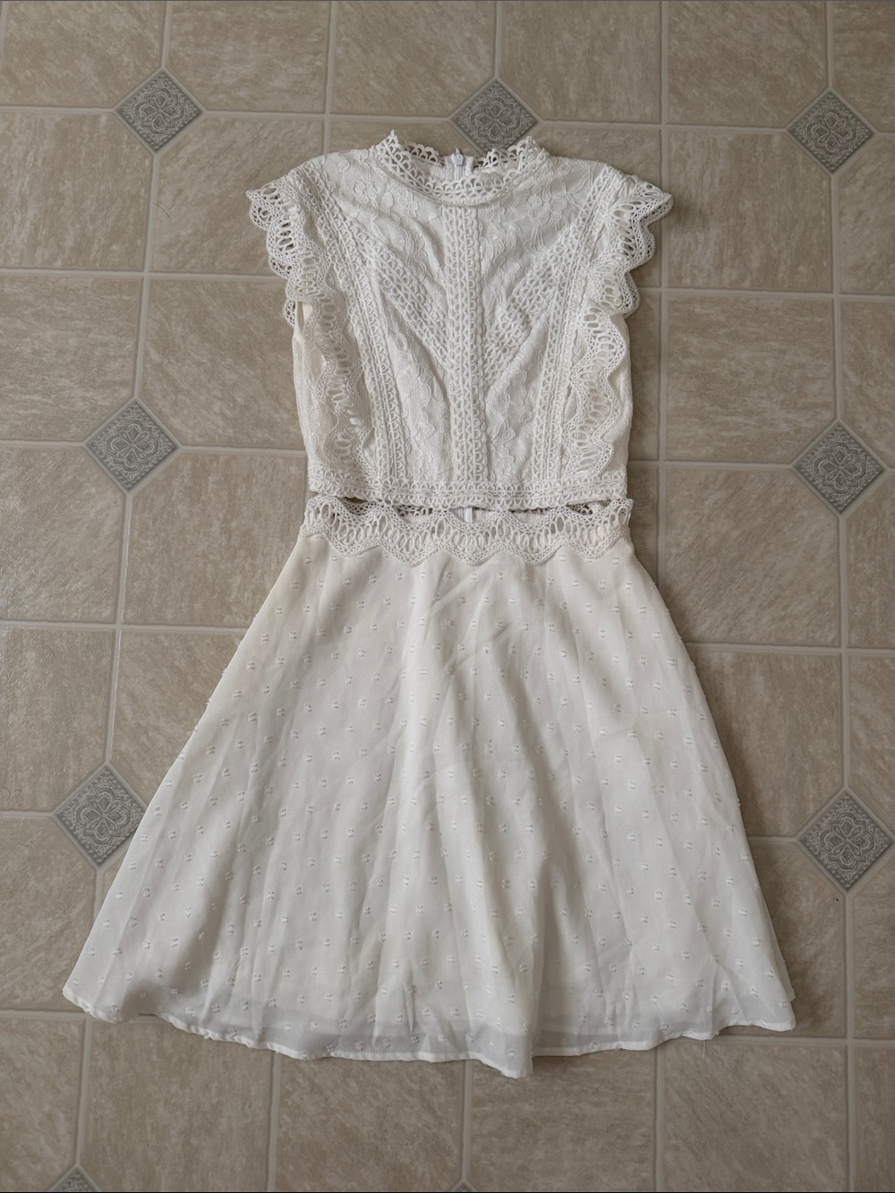 Lacy White Dress